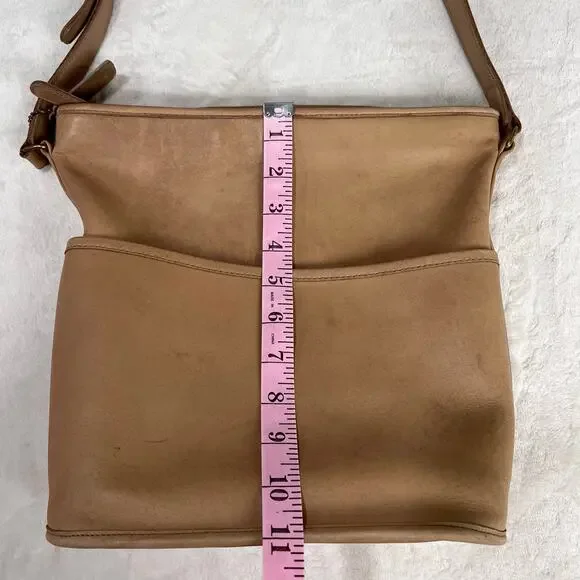 Coach vintage bleecker Legacy Tan Leather  Crossbody Bag Purse 0171 020 - Picture 9 of 11